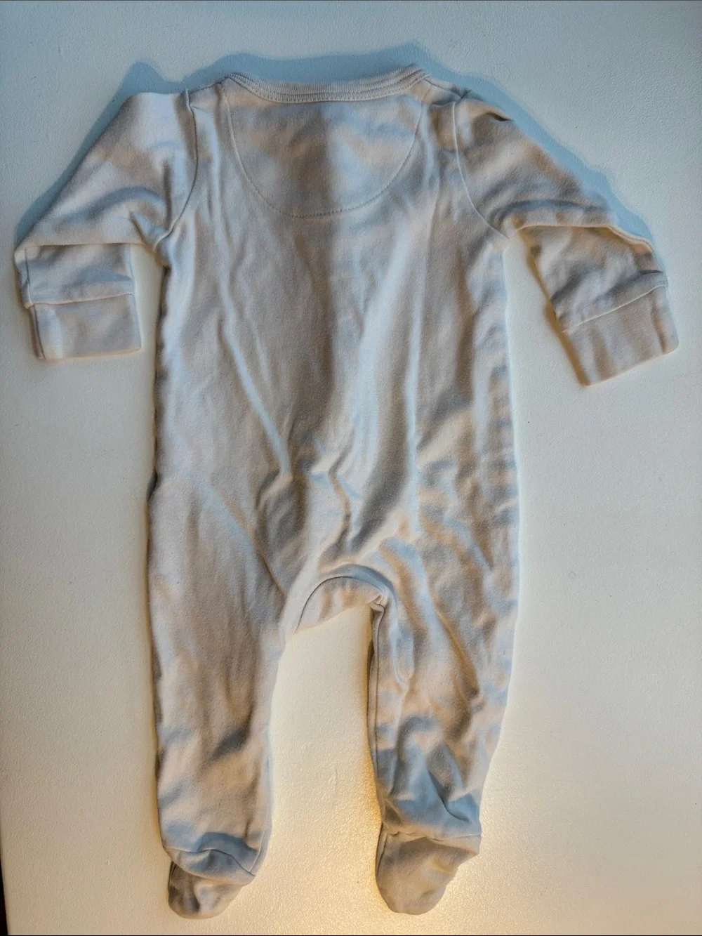 Bébénca Organics Cream Baby Footie Zipper One-Piece